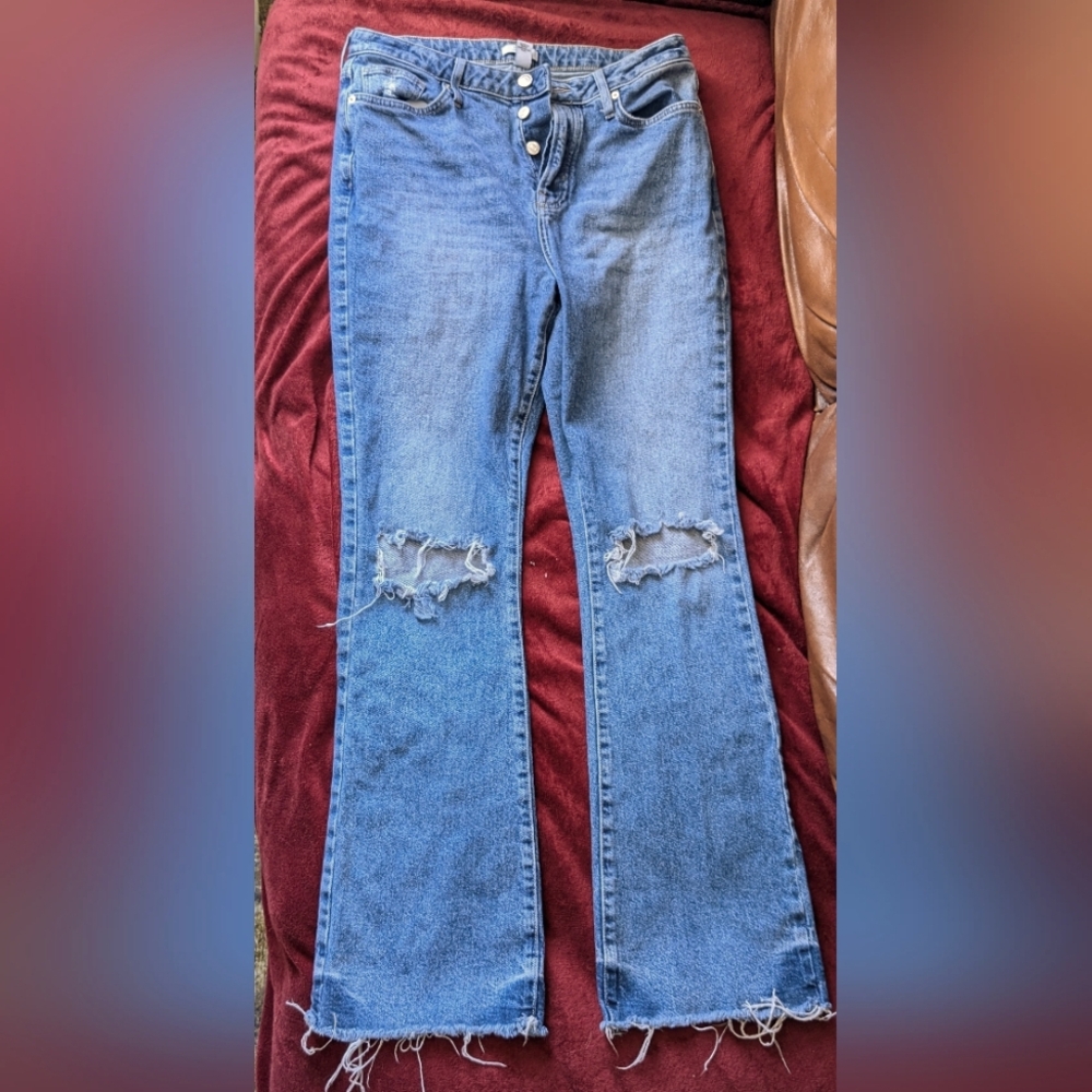 Bootcut ripped Jeans